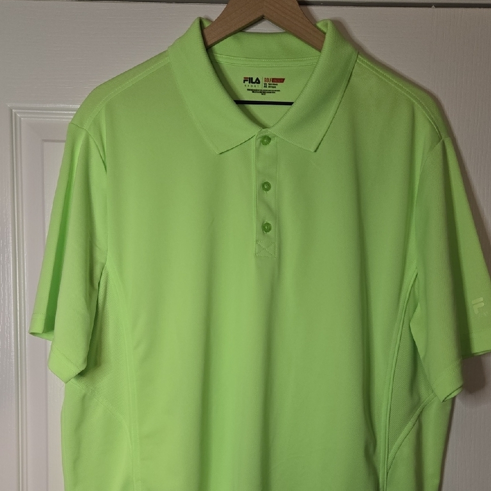 FILA Men's Lime Polo Shirt